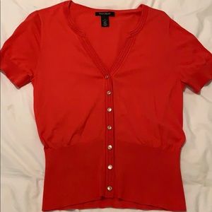 White House Black Market button down sweater